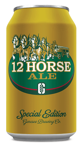 A can of Genesee 12 Horse Ale